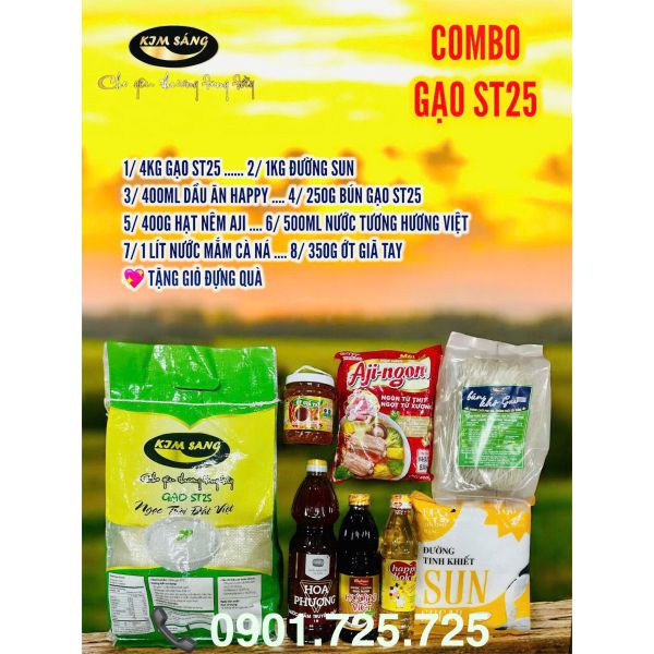 Combo gạo ST25