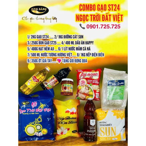Combo gạo ST24 & Gạo ST25 - từ 200k đến 250k